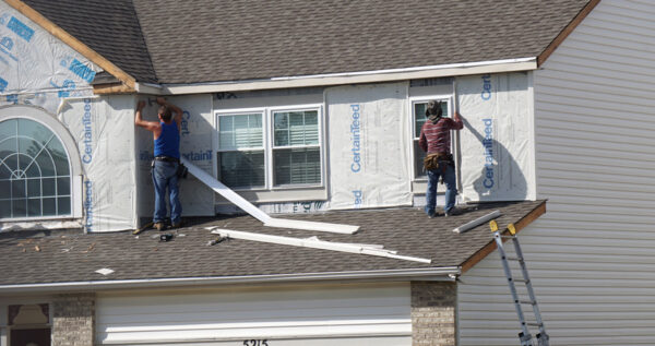 Roofers Protecting Wichita Home From Wind Damage